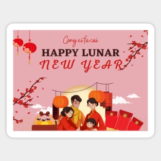 Happy Lunar New Year Magnet